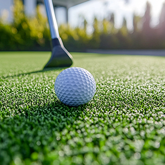 Illustration de gazon synthégtique sportif : Golf