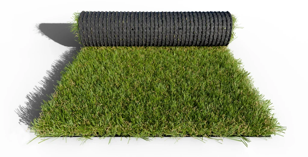 Faux gazon modèle Agaira 32 mm en rouleau vu de face