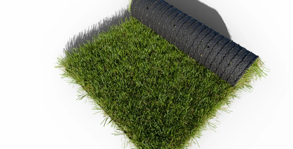 Faux gazon modèle Millenium 42 en rouleau vu de dessus