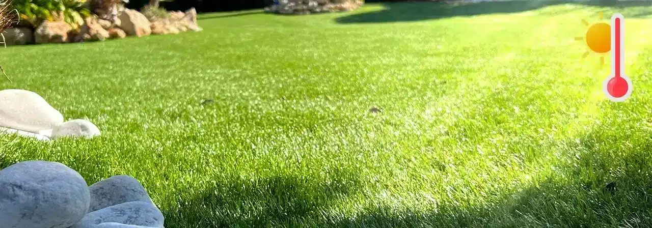 La pelouse artificielle chauffe t-elle au soleil ?