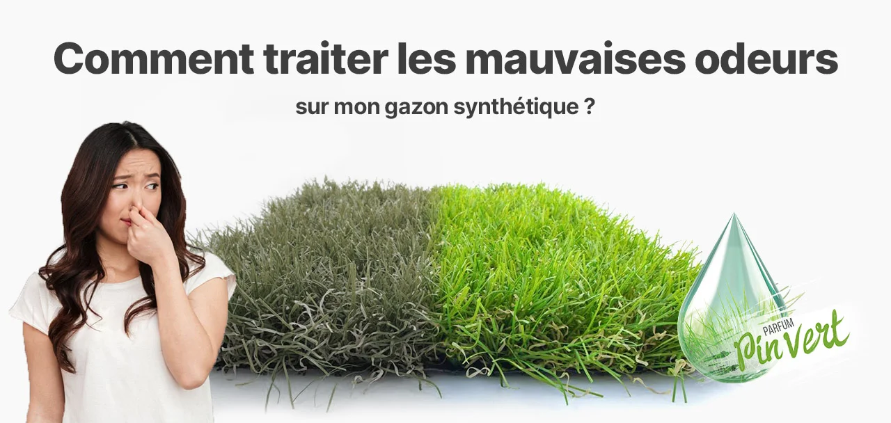 Illustration de l'article : Comment éliminer les mauvaises odeurs sur un gazon synthétique ?