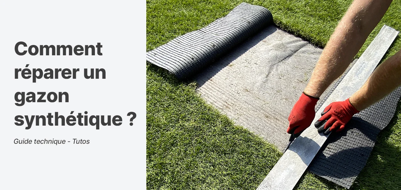 Illustration de l'article : Comment réparer un gazon synthétique ? Les bons gestes pour lui redonner vie