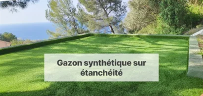 Illustration : Comment poser du gazon synthétique sur une couche d’étanchéité ?