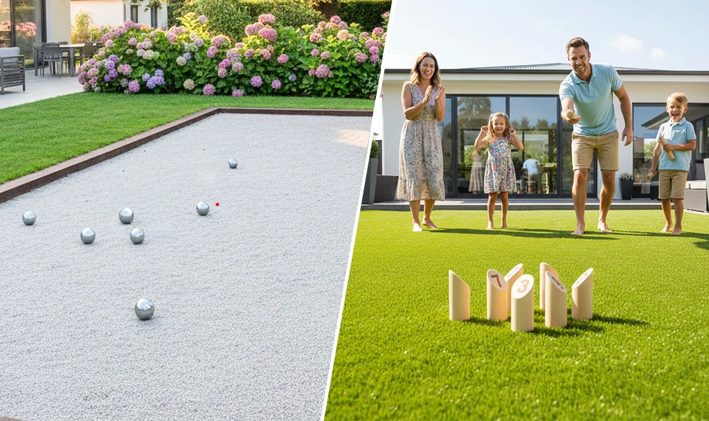 Remplacer un espace pétanque grâce au gazon artificiel