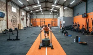 Illustration : Gazon synthétique pour CrossFit : Le revêtement idéal pour entraînement intensif