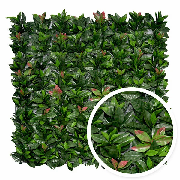 Plaque de haie artificielle imitation photinia